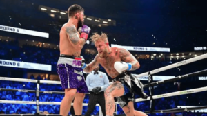 Jake Paul vs Mike Perry : KO highlight shows Paul winning via sixth-round TKO, dominating Perry with three knockdowns and superior boxing. Jake Paul secured another knockout victory on Saturday night at the Amelie Arena in Tampa, Florida. He defeated Mike Perry via a sixth-round TKO in the main event of the MVP show. Paul's boxing experience played a key role as Perry appeared inexperienced for such a major event. Paul dropped Perry three times before winning the fight.