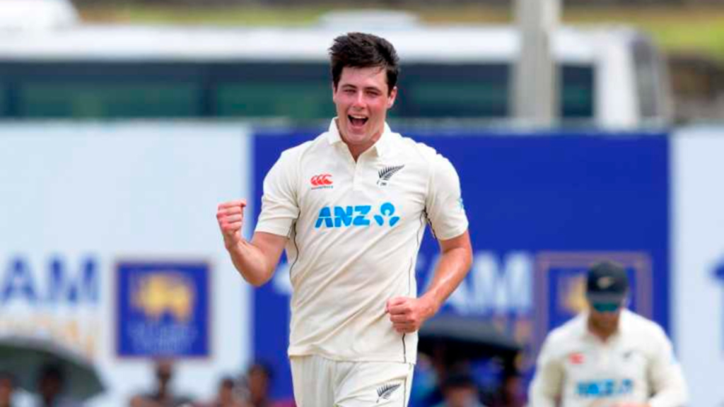 William O’Rourke , a six-foot-four pacer from New Zealand, is making waves in international cricket at just 23 years old. He has set the record for the most wickets taken by a debutant for New Zealand in Test cricket. During his first Test match against India in Bengaluru, O’Rourke made headlines by dismissing three prominent Indian batsmen: Virat Kohli, Yashasvi Jaiswal, and KL Rahul. His impressive performance has established him as a rising star in the sport.